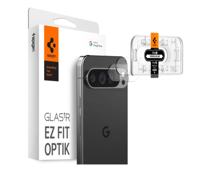 Szkło i folia ochronna SPIGEN Optik.Tr ”Ez Fit” 2-Pack do Google Pixel 9 XL AGL08446